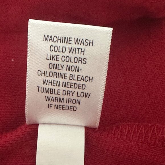 Croft & Barrow Womens Red Open Front Cardigan Size XL 100% Cotton Preppy Career - Picture 6 of 8